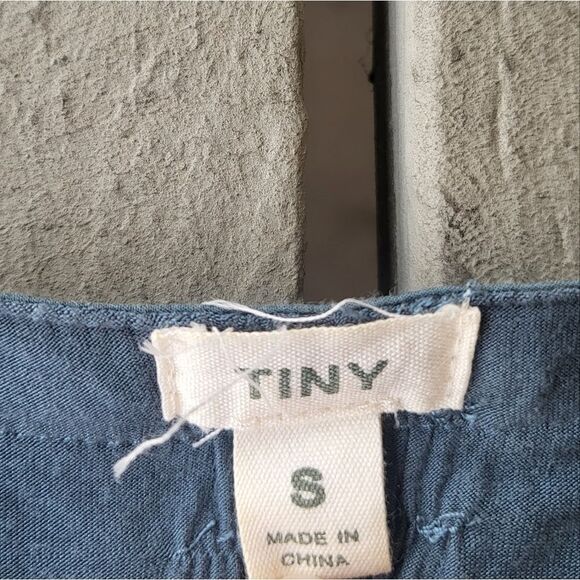 Tiny‎ Anthropologie Syden Floral Embroidered Sleeveless Tank Shirt Dress Size S - Picture 9 of 11